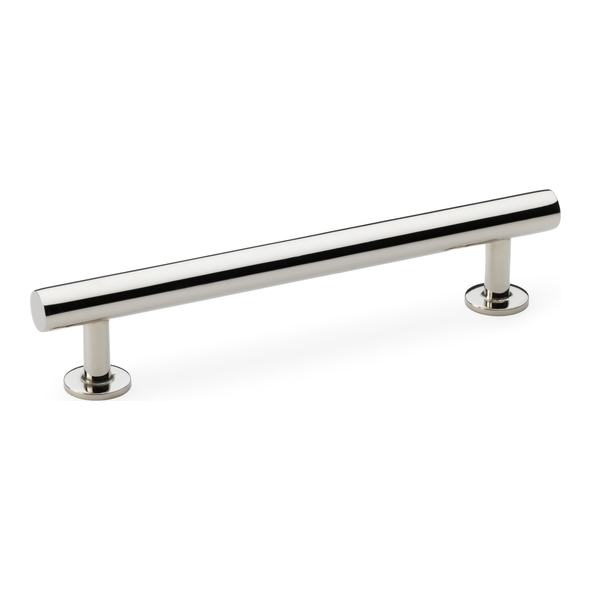 AW814-128-PN • 128mm c/c • Polished Nickel • Alexander & Wilks Round T-Bar Cabinet Pull Handle